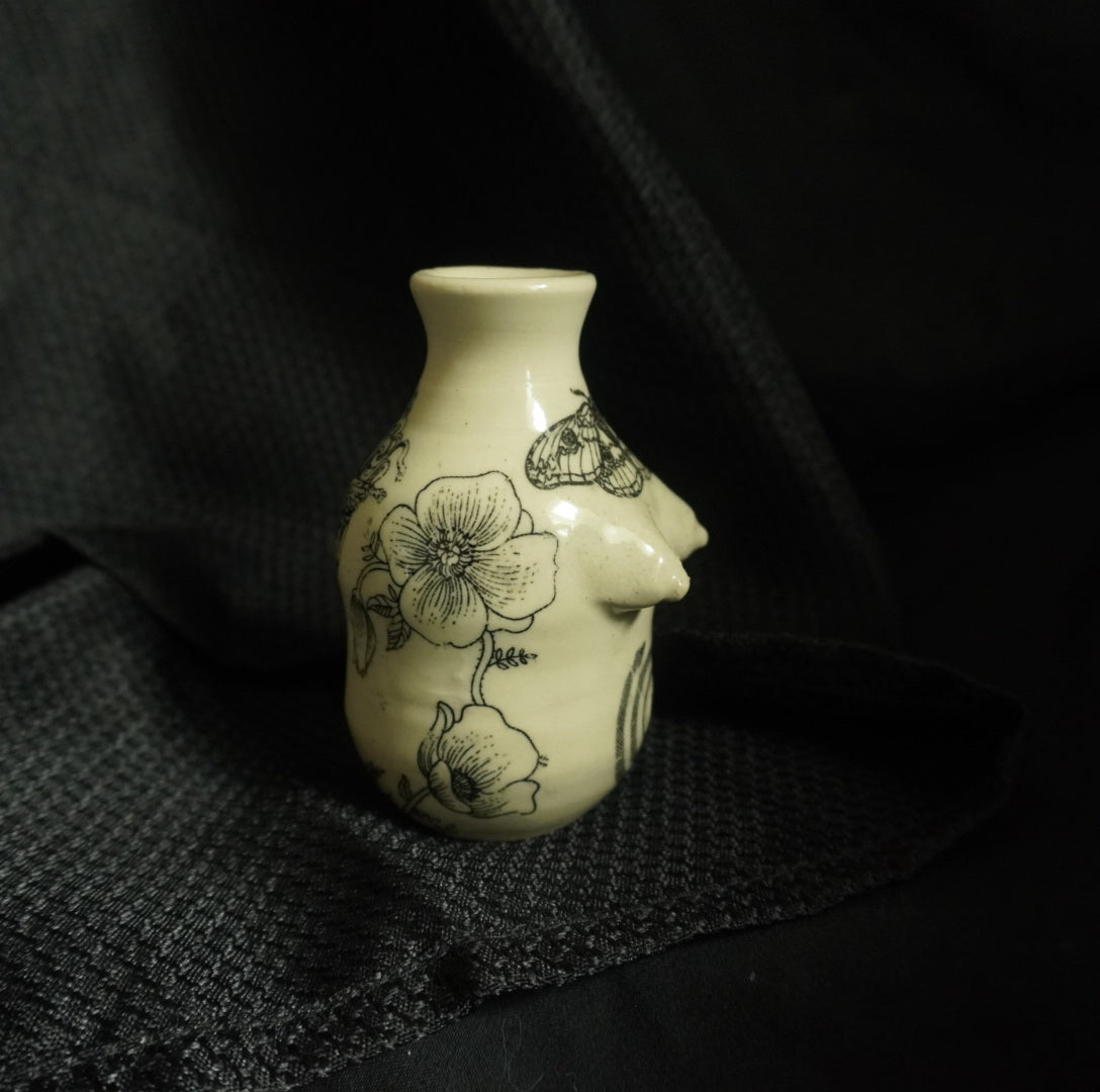 Tattooed Small Bud Vase