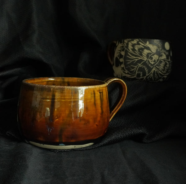 Death Moth Mug Gold or Purple
