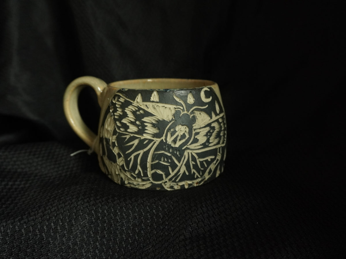 Death Moth Mug Gold or Purple