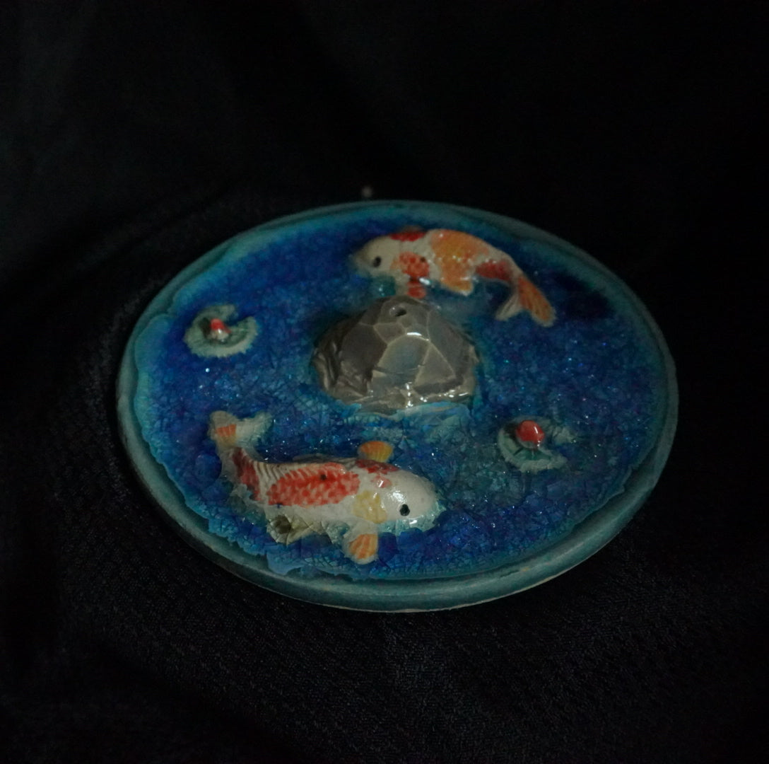 Koi Fish Incense Burner