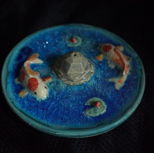 Koi Fish Incense Burner