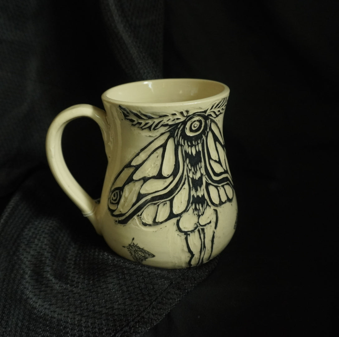 Lady Butt Moth Mug