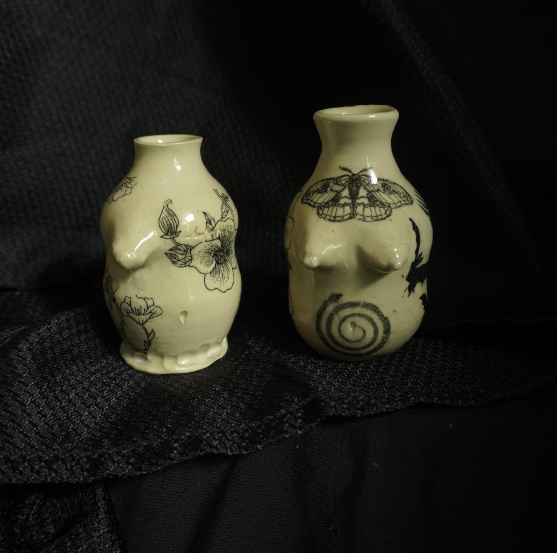Tattooed Small Bud Vase
