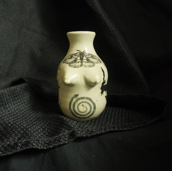 Tattooed Small Bud Vase