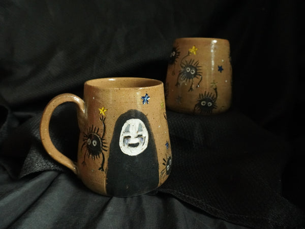 No Face and Soot Sprite Mug