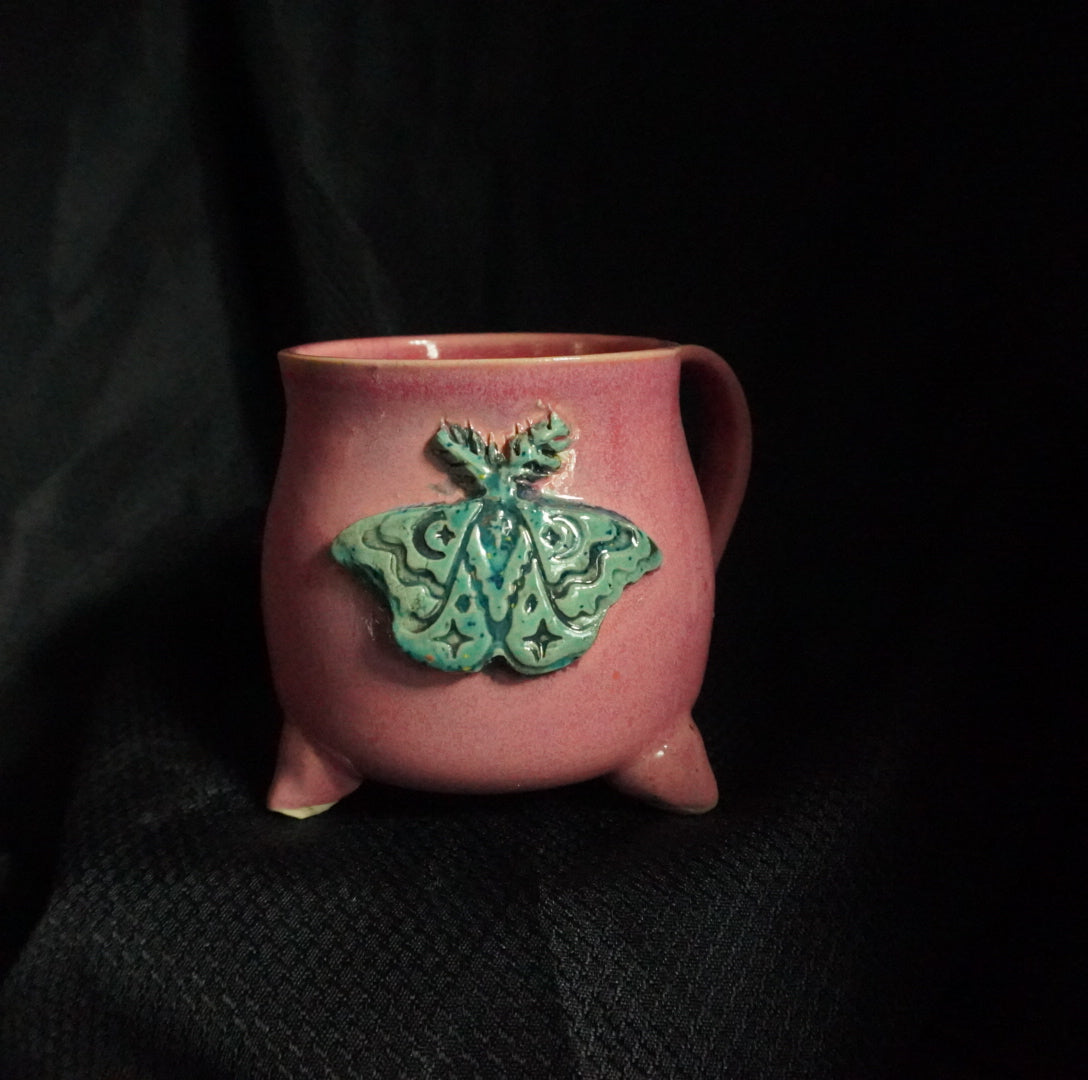 Cauldron Moth Mugs Pink