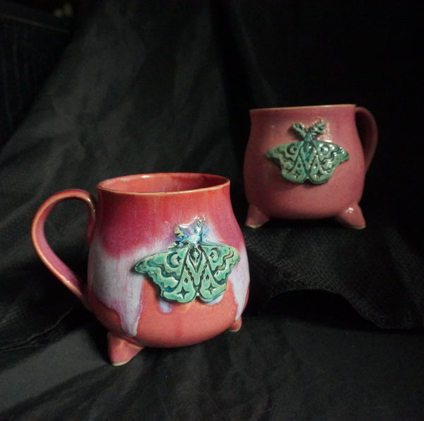 Cauldron Moth Mugs Pink