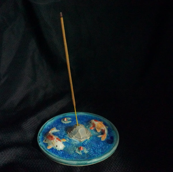 Koi Fish Incense Burner