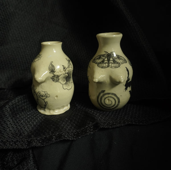 Tattooed Small Bud Vase